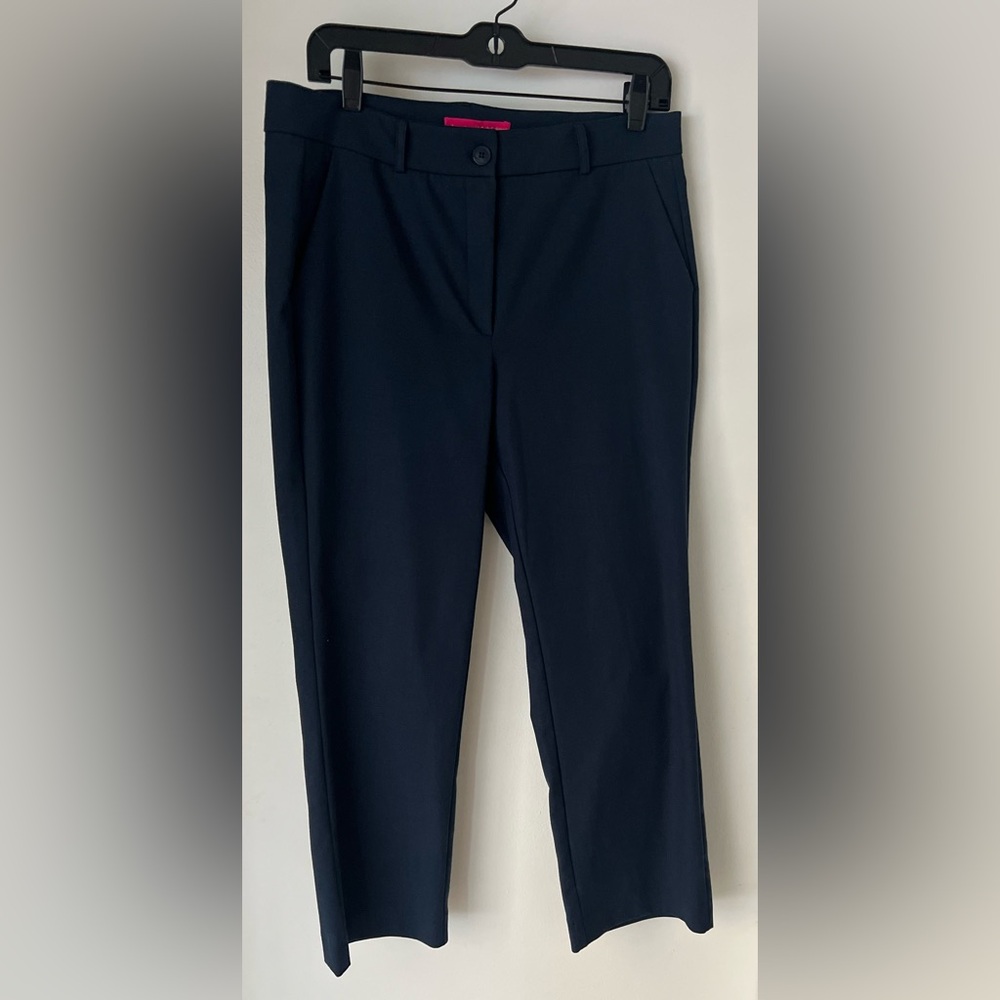 ANTOINE & LILI France Granito Navy Cropped Trousers 4 NEW!